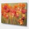 Designart - Red Tulips - Traditional Gallery-wrapped Canvas